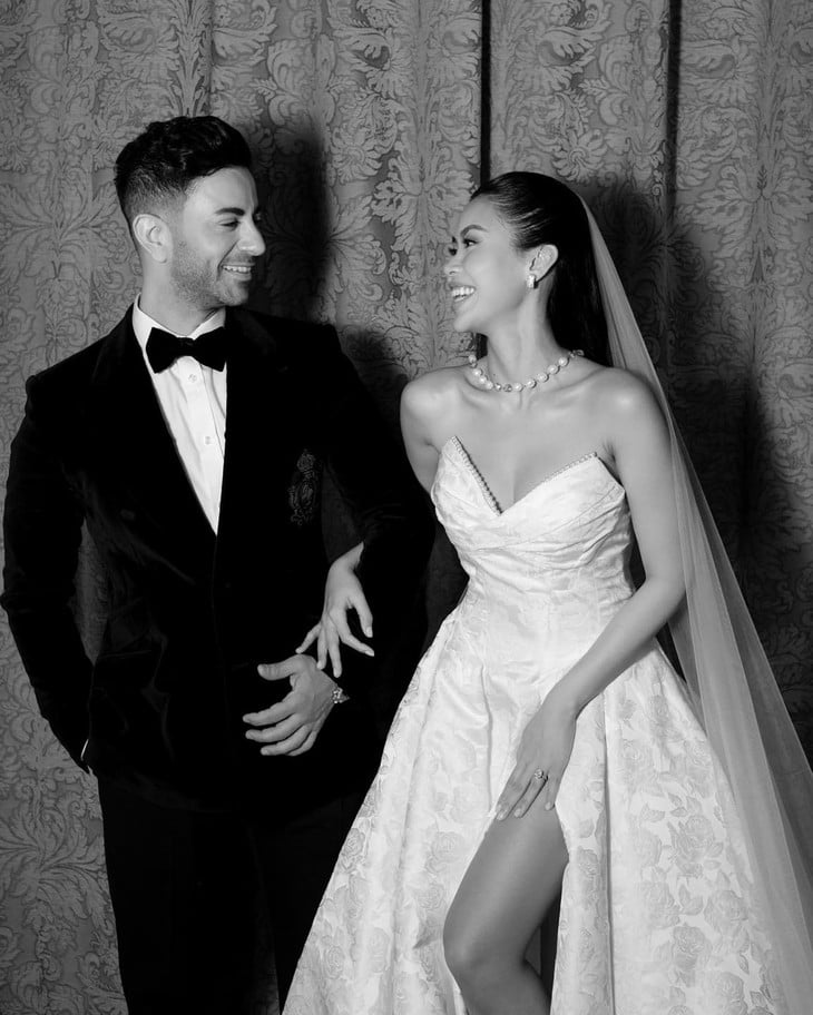 Ảnh cưới của fashionista Tiên Nguyễn và chồng Dubai xuất hiện trên tạp chí châu Âu - Ảnh 3.