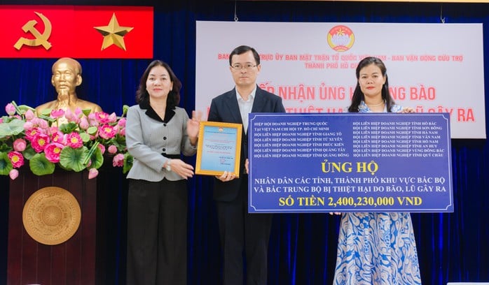 TP HCM tiếp nhận hơn 174 tỉ đồng ủng hộ đồng bào bị thiệt hại do bão, lũ - Ảnh 2.