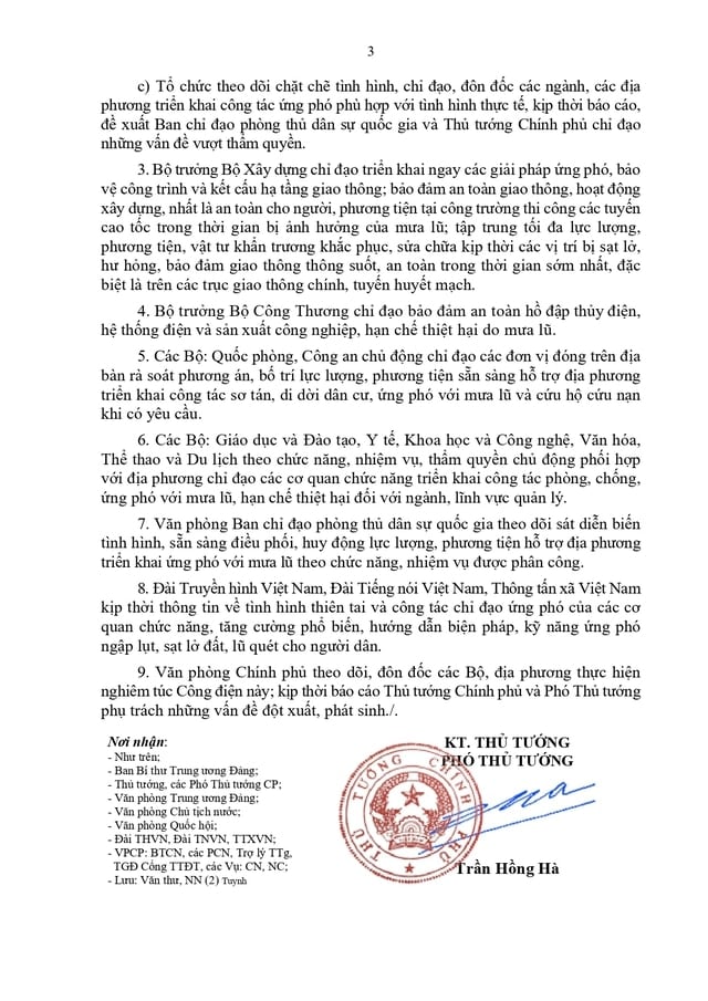 Noticias sobre INUNDACIONES EXTREMADAMENTE ALTAS, avisos de LLUVIAS FUERTES, INUNDACIONES REPENTINAS, DESLIZAMIENTOS DE TIERRA e instrucciones de RESPUESTA DE EMERGENCIA - Foto 5. Tin LŨ ĐẶC BIỆT LỚN, cảnh báo MƯA LỚN, LŨ QUÉT, SẠT LỞ ĐẤT và các chỉ đạo KHẨN CẤP ỨNG PHÓ- Ảnh 5.