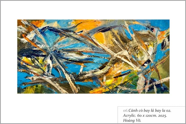 Họa sĩ Hoàng Võ và Đức Giang 'đối thoại' bằng cảm xúc và chiêm nghiệm- Ảnh 2.