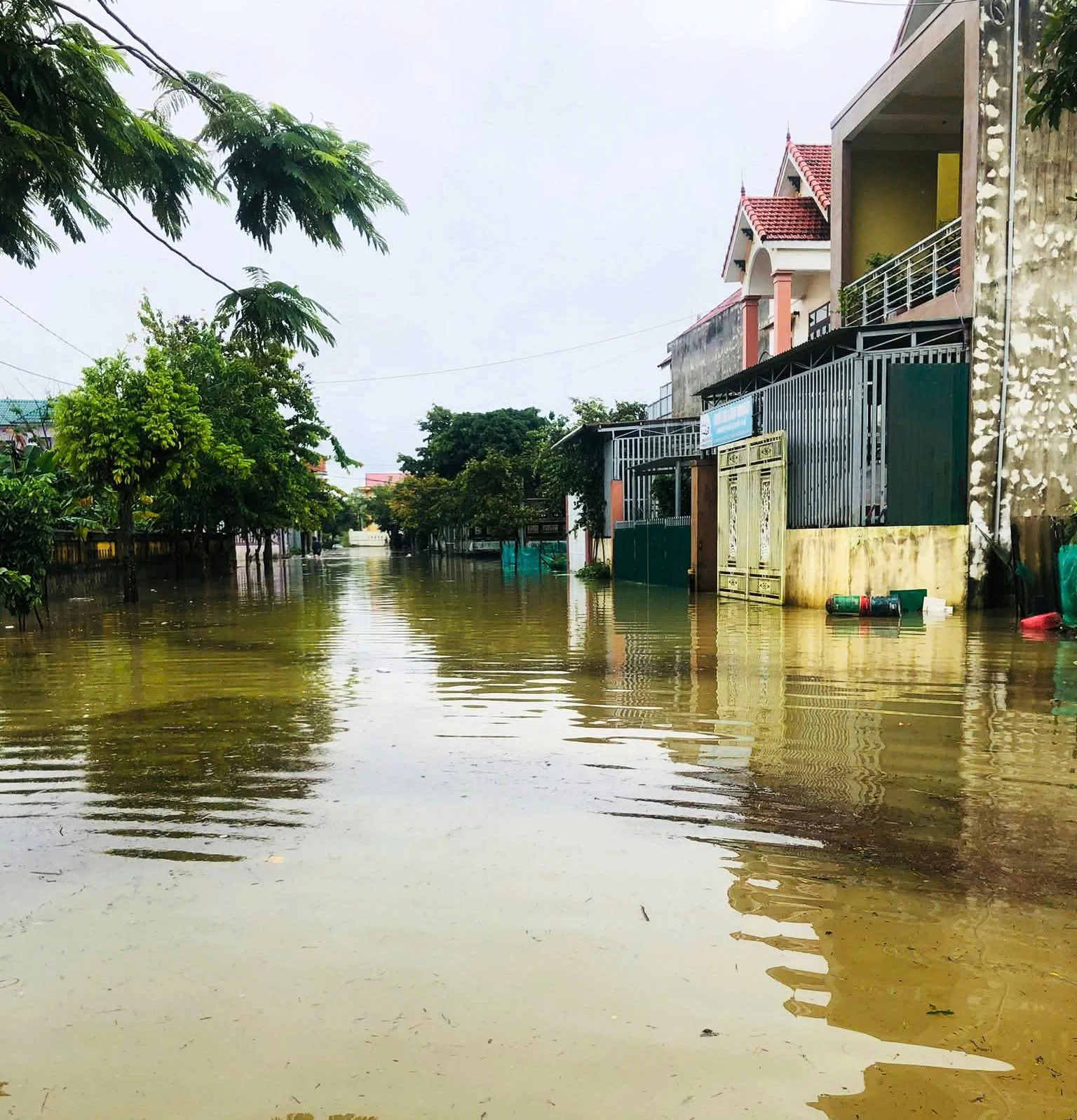 ル・トゥイ村の43軒の家屋が浸水した - 写真:N.H