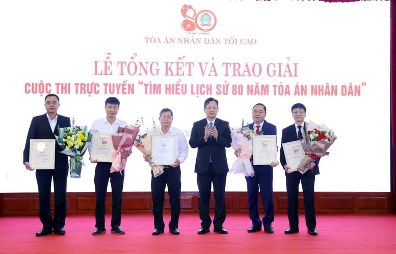 11 tập thể, cá nhân đạt giải trong cuộc thi trực tuyến 'Tìm hiểu lịch sử 80 năm Tòa án nhân dân'- Ảnh 2.