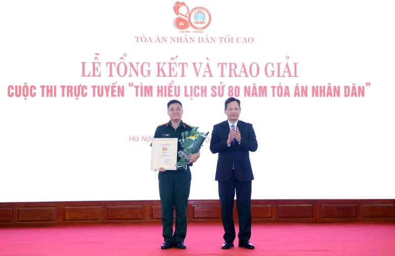 11 tập thể, cá nhân đạt giải trong cuộc thi trực tuyến 'Tìm hiểu lịch sử 80 năm Tòa án nhân dân'- Ảnh 3.
