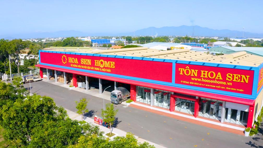 Sistema de supermercado de materiales de construcción y decoración de interiores de Hoa Sen