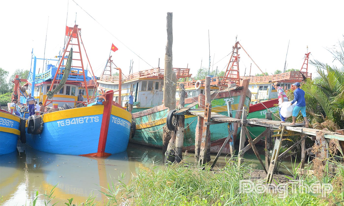 Dong Thap a tengeren működő halászhajók ellenőrzésére szolgáló erőforrások megerősítésére összpontosít.jpg