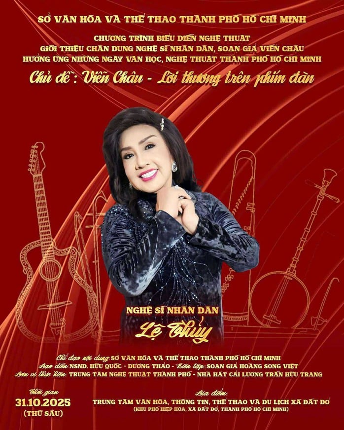 Tối mai (31-10), Lệ Thủy, Minh Vương phục vụ miễn phí trong đêm nghệ thuật