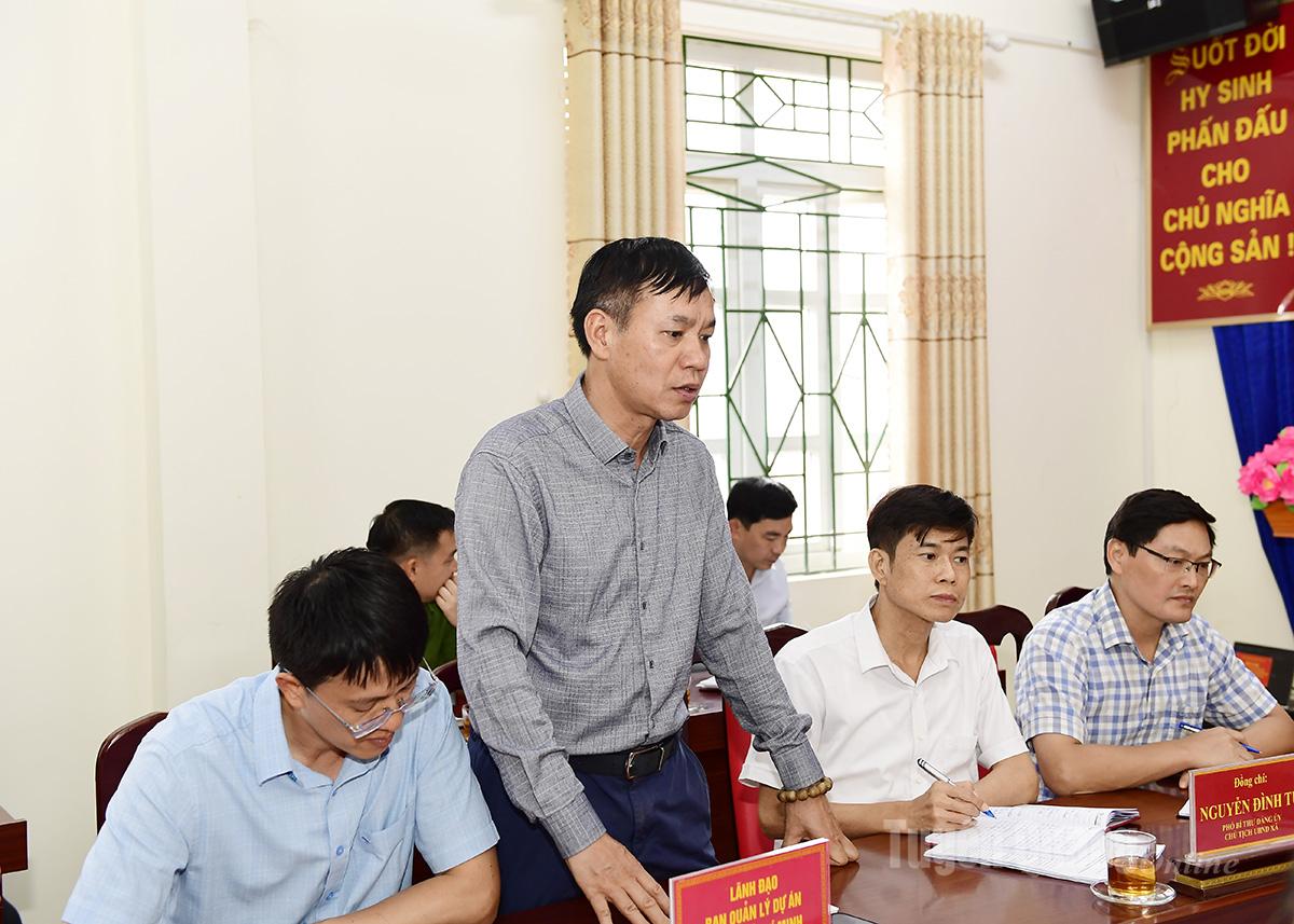 Leaders of the Ho Chi Minh Road Project Management Board reported progress to the working delegation.