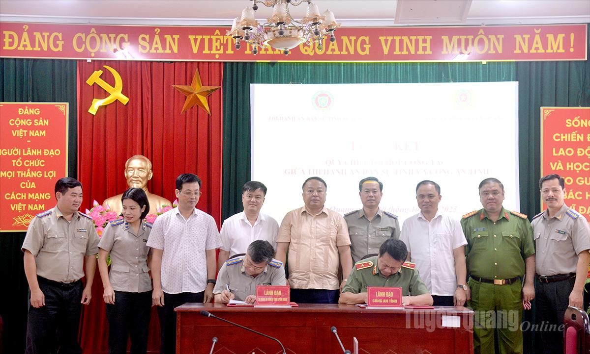 Керівники провінційної THADS та провінційної поліції підписали координаційну хартію.