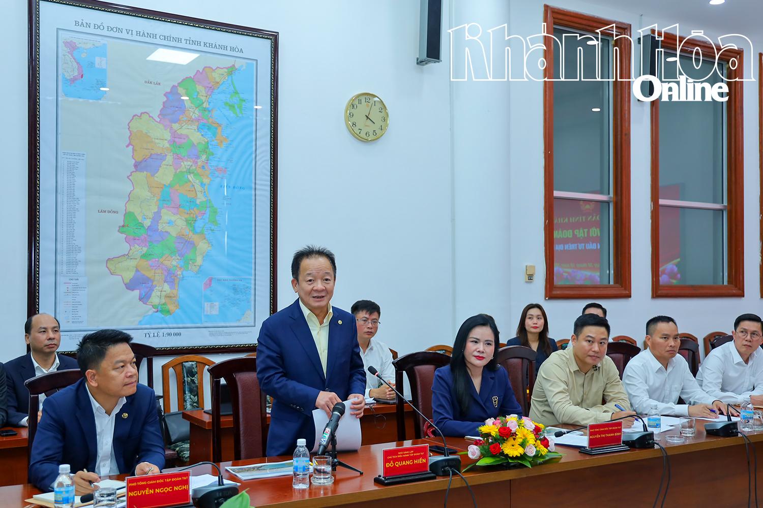 លោក Do Quang Hien បាននិយាយនៅក្នុងកិច្ចប្រជុំ។