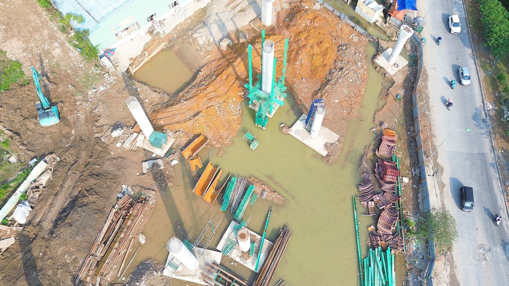 Hầm chui và các hạng mục của nút giao gần 2.400 tỷ đang dần hình thành.