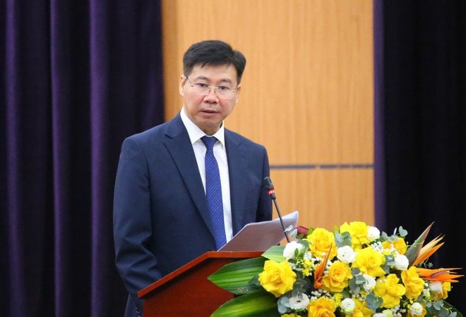 Ông Vũ Trường Giang, Quyền Cục trưởng Cục Quản lý lao động ngoài nước chia sẻ thông tin về các thị trường tiếp nhận số lượng lớn lao động Việt Nam. (Ảnh: PV/Vietnam+) bnv-dt2.jpg