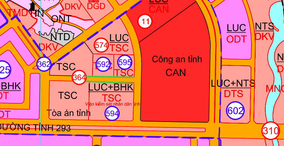 ផែនទីនៃផ្លូវស្របទៅនឹងផ្លូវ Tay Yen Tu ។