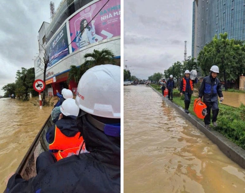 MobiFoneは中部地域の洪水に緊急対応し、ネットワークの維持と円滑な通信を確保 -0