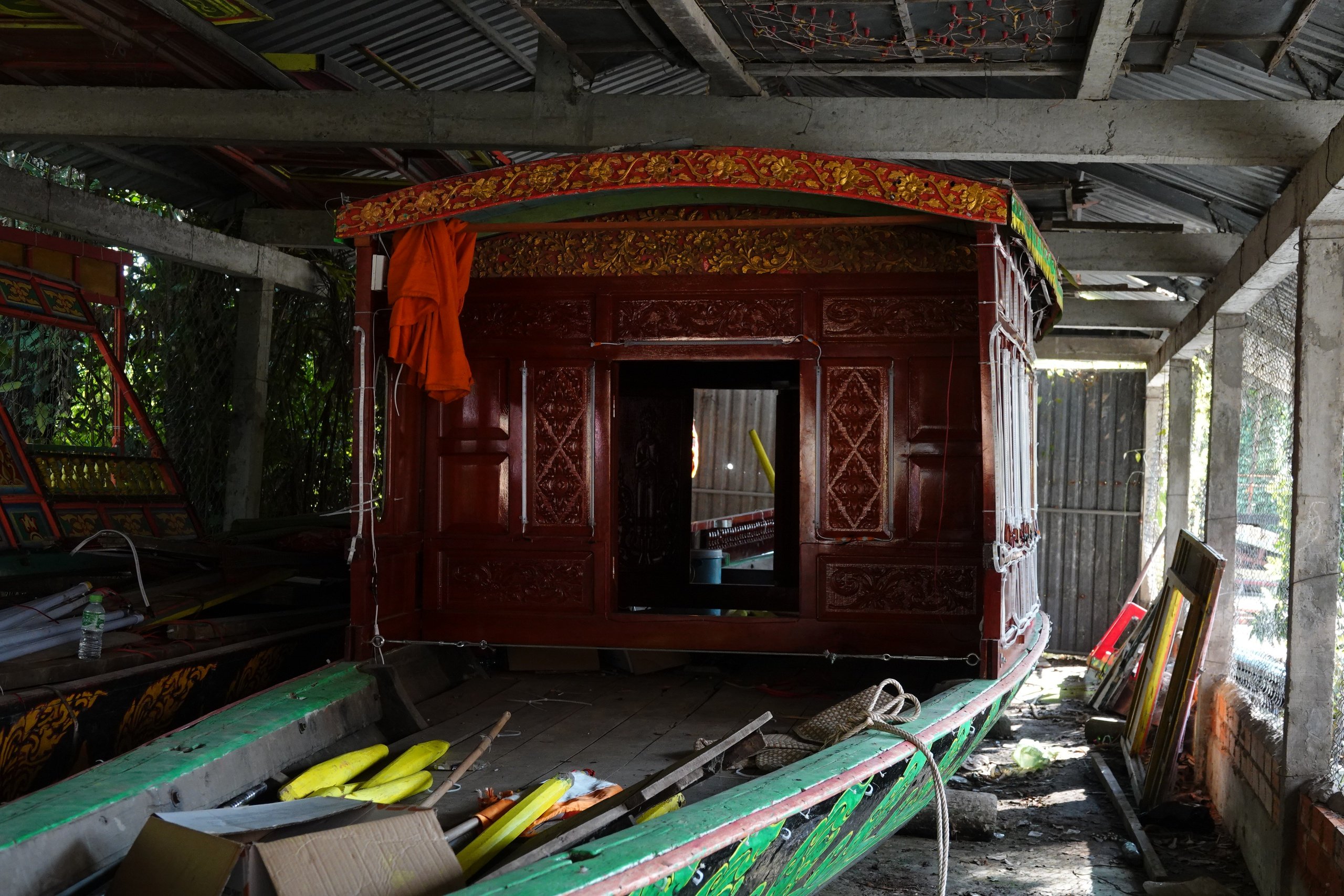 Chiêm ngưỡng ghe cà hâu hơn 300 năm tuổi của đồng bào Khmer Nam bộ - Ảnh 5.