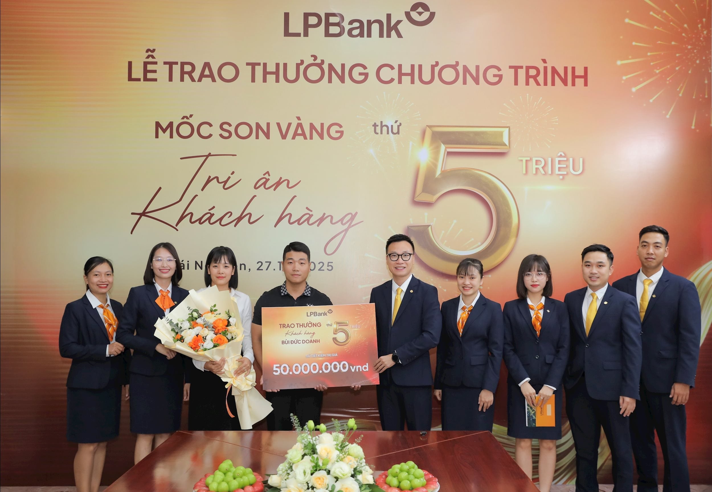 ធនាគារ LPBank ប្រគល់រង្វាន់ដល់អតិថិជនទី 3