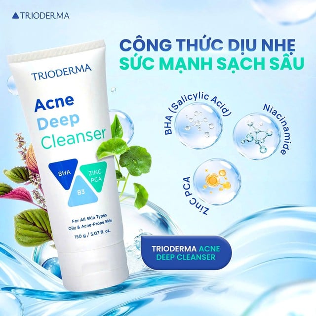 Bật mí thành phần ‘dịu nhẹ, lành tính’ mà chăm sóc da mụn hiệu quả trong Trioderma- Ảnh 1. Bật mí thành phần ‘dịu nhẹ, lành tính’ mà chăm sóc da mụn hiệu quả trong Trioderma- Ảnh 1.