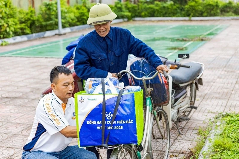 Tygr doprovází lidi při překonávání následků bouří a povodní