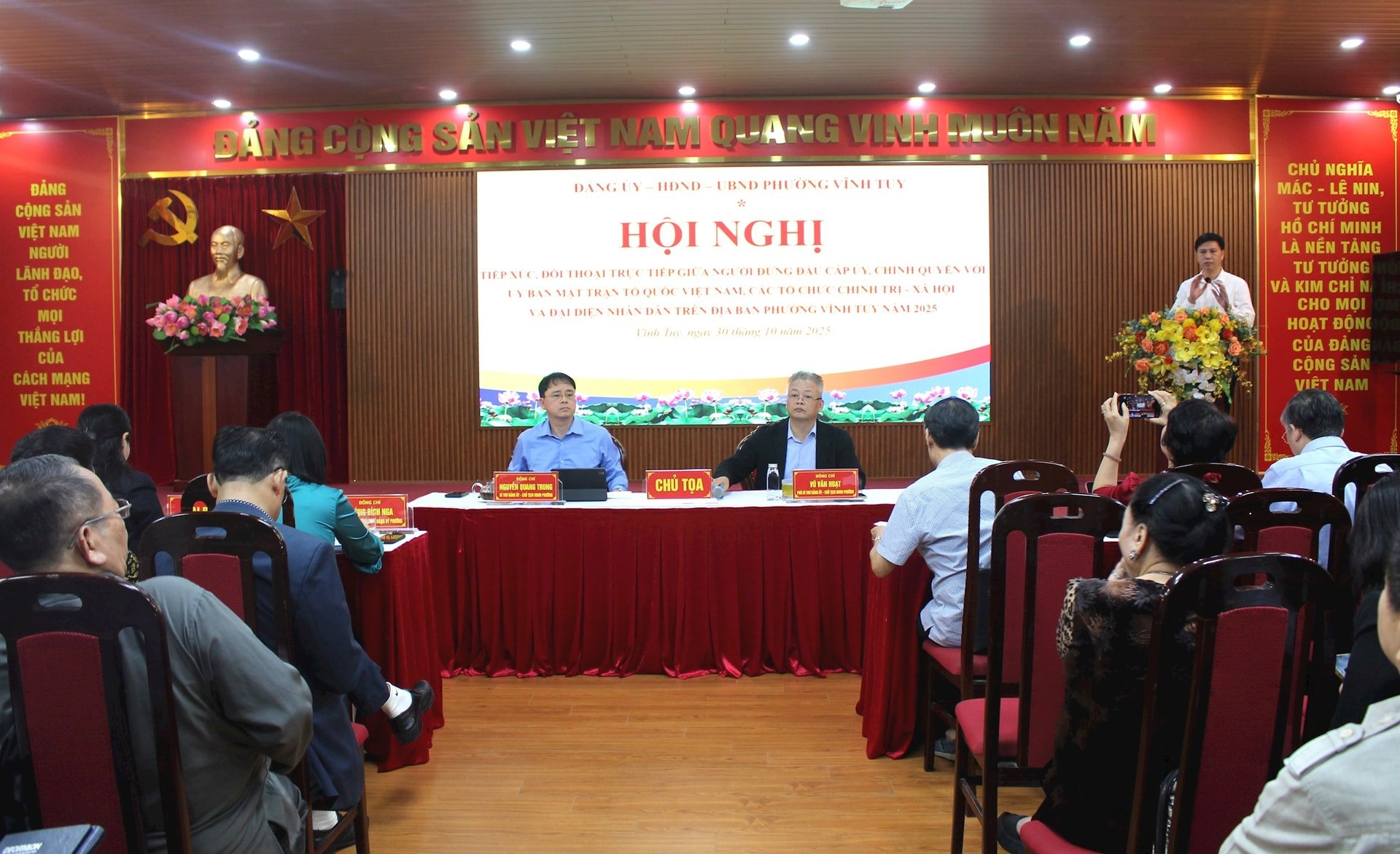 Phường Vĩnh Tuy đối thoại giải quyết nhiều vấn đề người dân quan tâm- Ảnh 1.