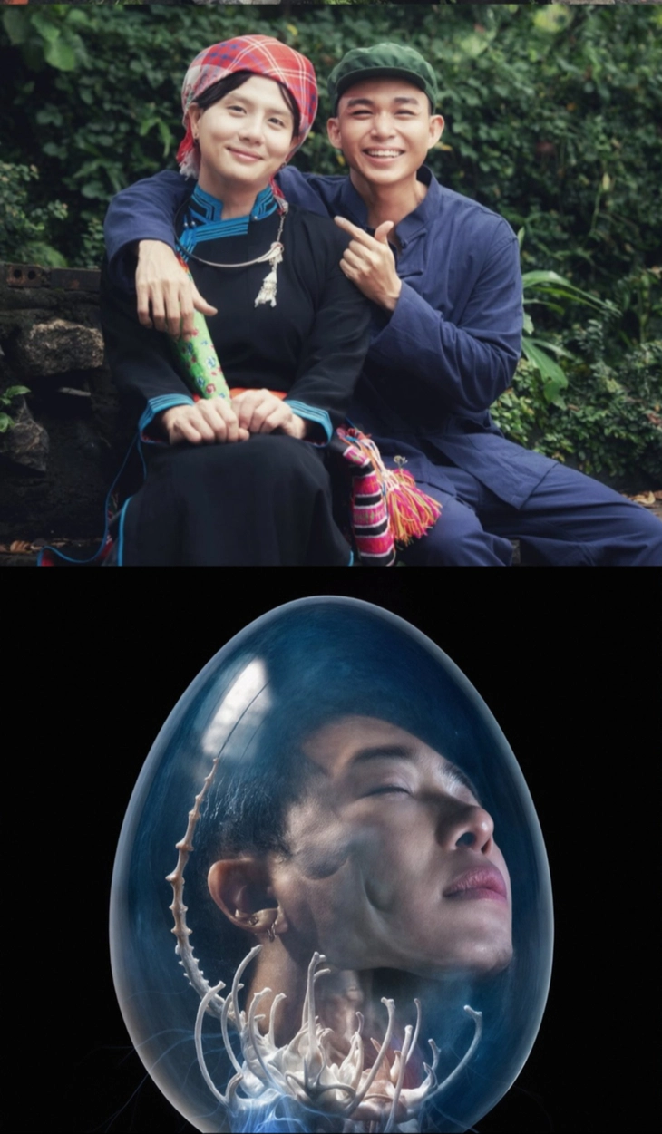 Artis Vietnam dengan teruja memulakan musim Halloween dengan satu siri gambar pakaian yang mengagumkan - Foto 1. Halloween - Ảnh 1.