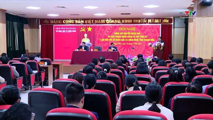 Bí thư Tỉnh ủy Nguyễn Doãn Anh làm việc với Sở Khoa học và Công nghệ - Ảnh 1.