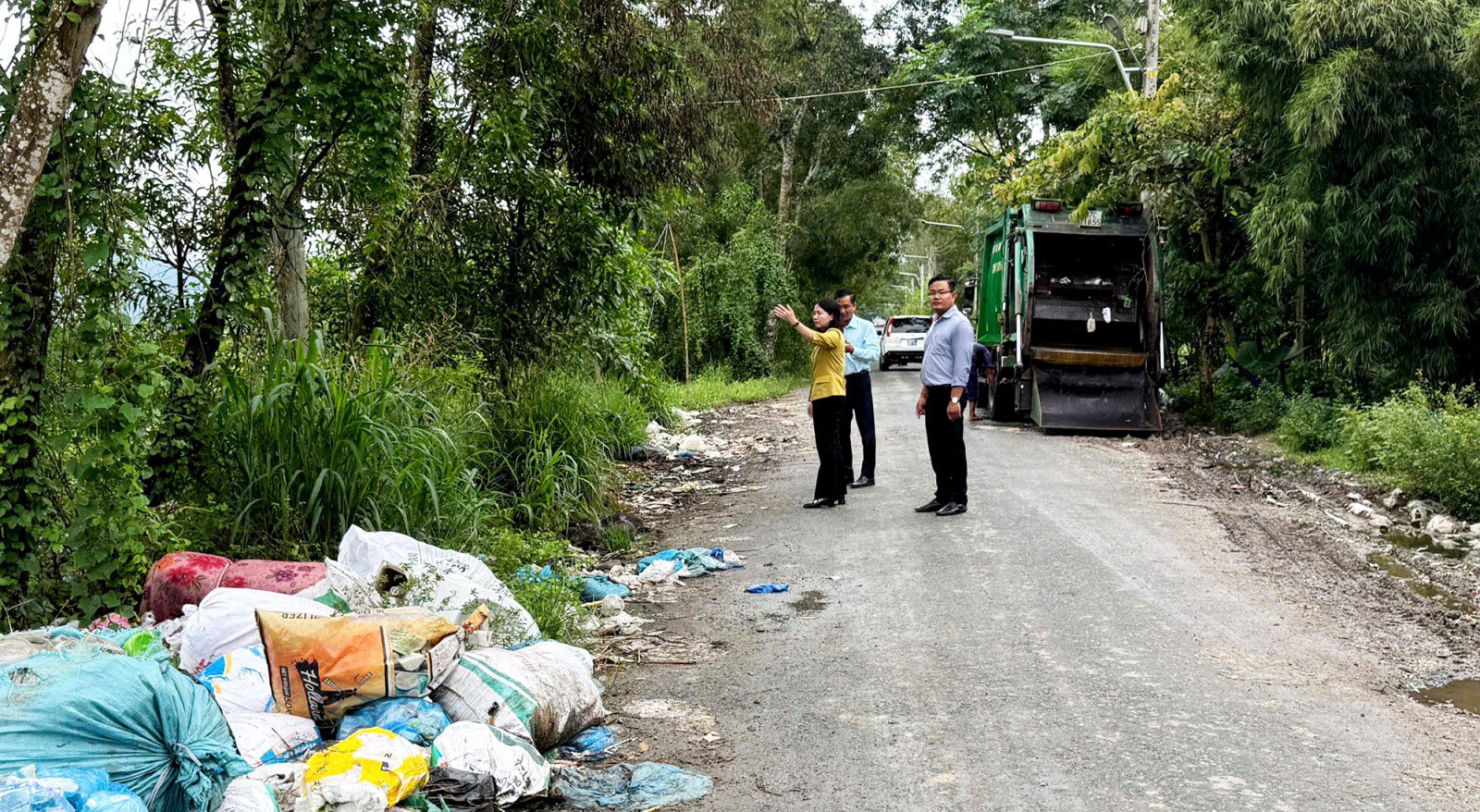 Túlterhelés és szennyezés kezelése az An Tuc hulladéklerakóban