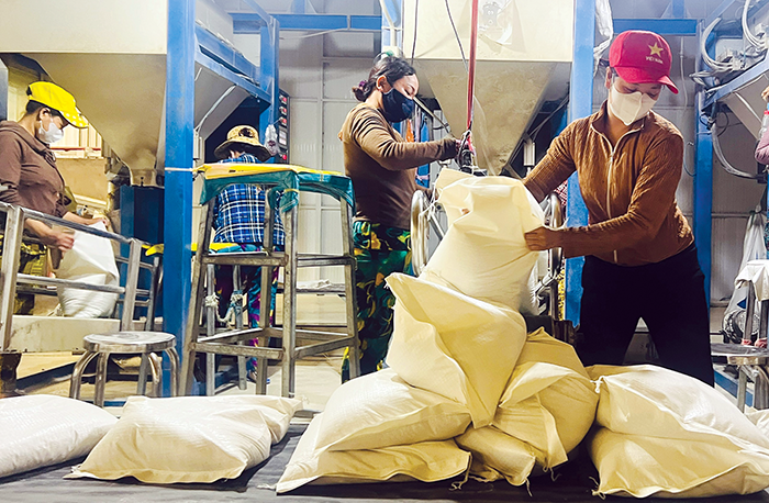 Menyokong perniagaan yang mengambil bahagian dalam melaksanakan kontrak eksport beras ke Senegal