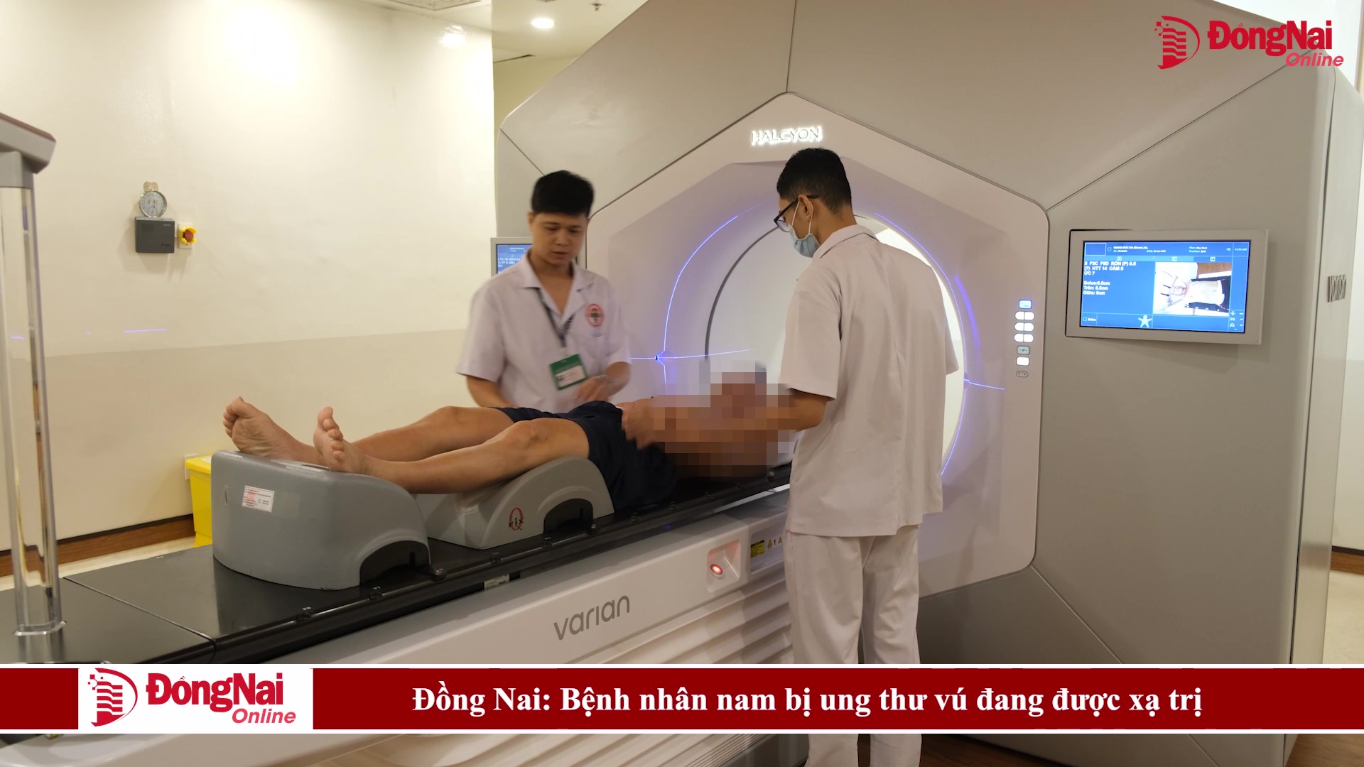 Đồng Nai: Bệnh nhân nam bị ung thư vú đang được xạ trị