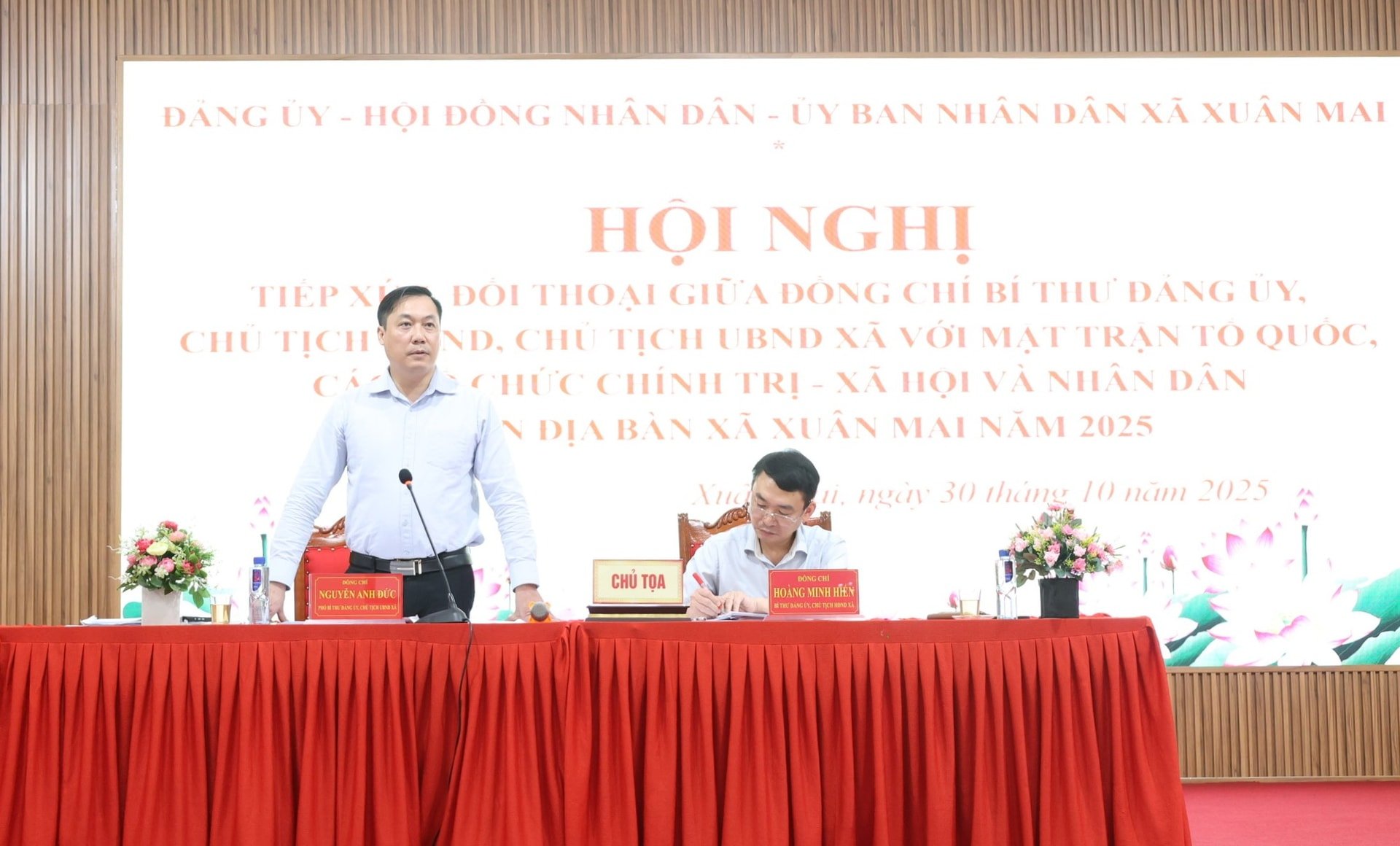 Lãnh đạo xã Xuân Mai đối thoại, lắng nghe ý kiến Nhân dân- Ảnh 4.