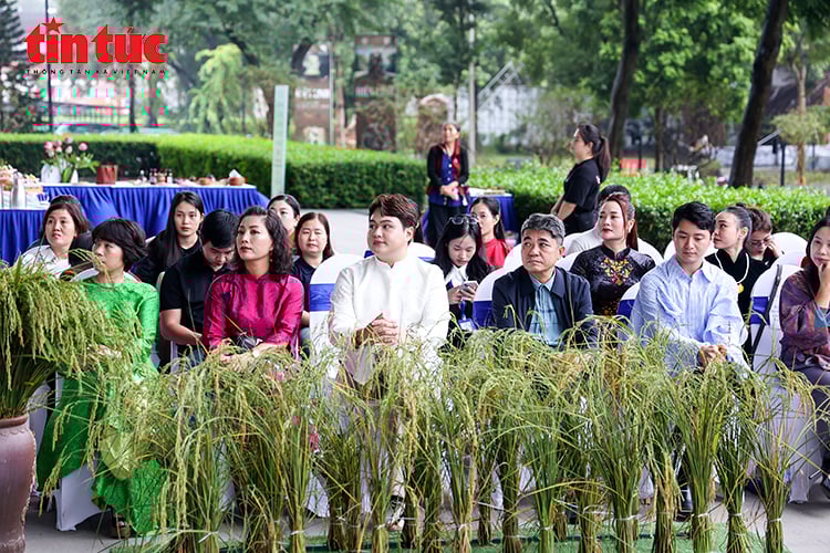 Hanoi Tourism Ao Dai Festival 2025 bidrar till att positionera bilden av huvudstaden som vänlig och attraktiv Chú thích ảnh