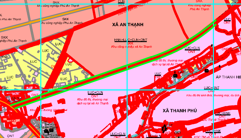 Ruteplanleggingskartet åpnes i Ben Luc kommune, Ben Luc-distriktet, Long An-provinsen.