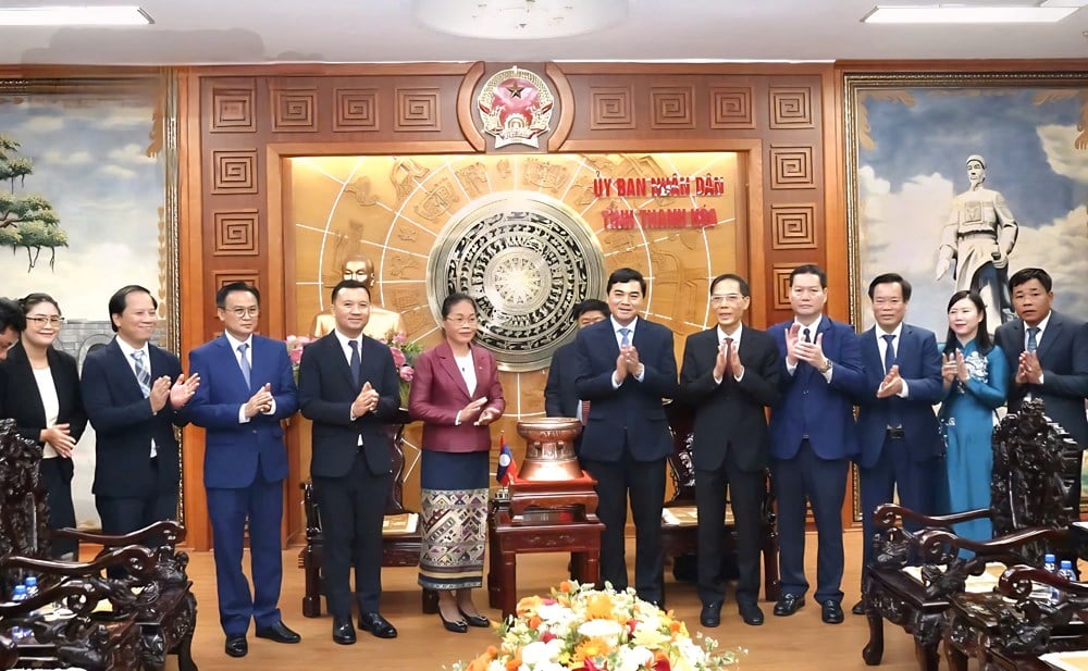 Thanh Hoa ស្វាគមន៍ក្រុមសិល្បៈឡាវក្នុង 