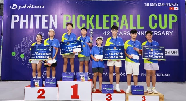 Ươm mầm cho các tài năng nhí ở giải pickleball Phiten Cup 2025- Ảnh 5.