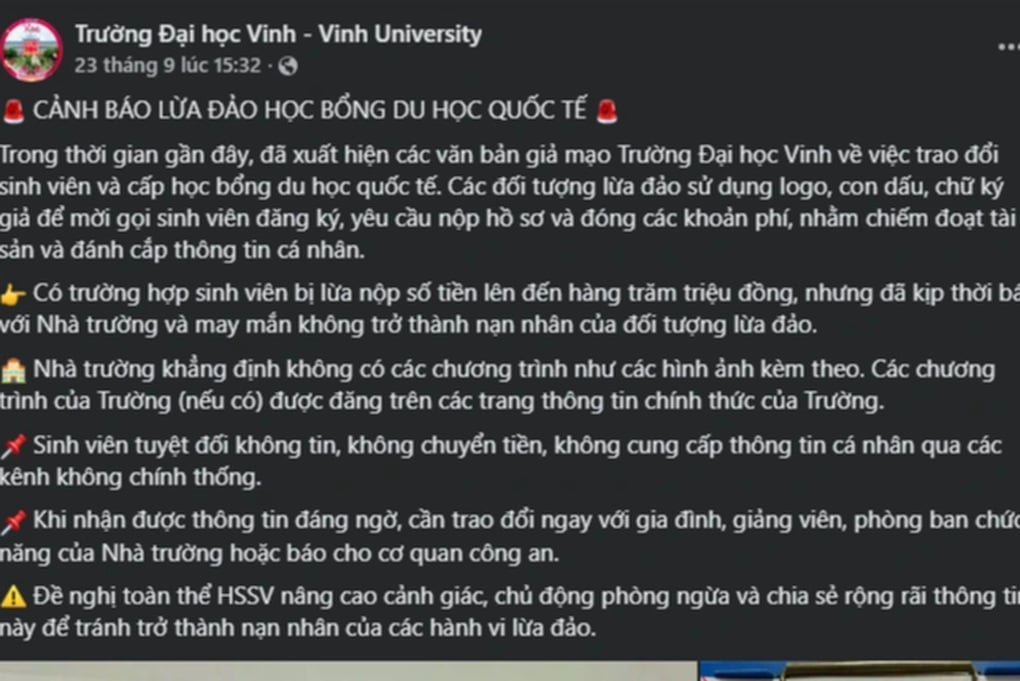 Sự thật về thông báo chương trình “học bổng quốc tế” - 2