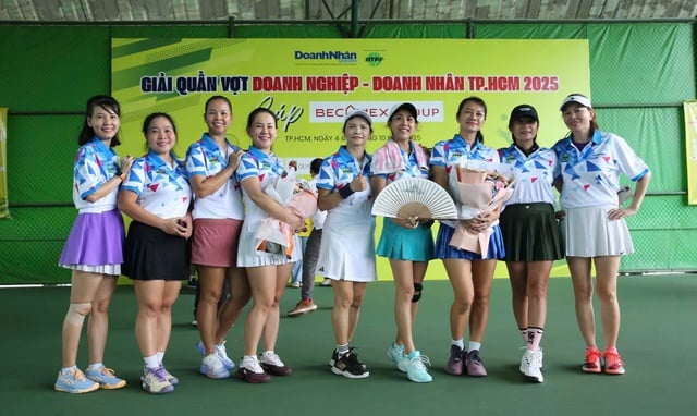 Nhiều khoảnh khắc thú vị giải quần vợt doanh nghiệp-doanh nhân TP.HCM mở rộng 2025- Ảnh 5.