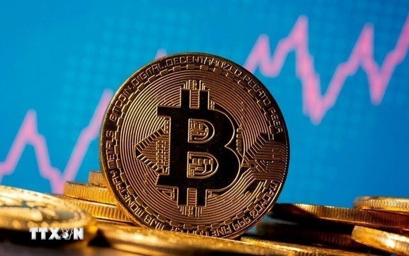 Illustration der Kryptowährung Bitcoin. (Foto: Reuters/TTXVN)
