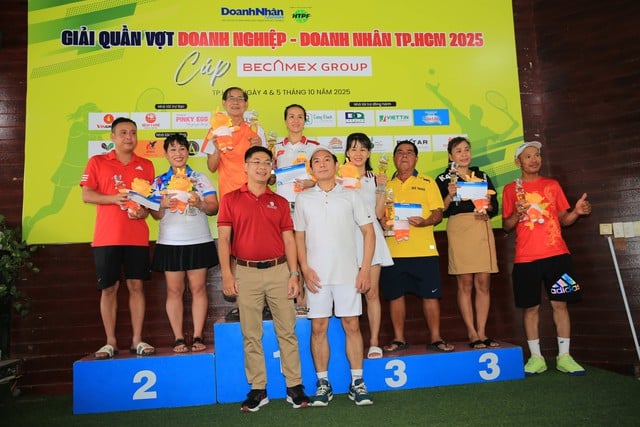 Nhiều khoảnh khắc thú vị giải quần vợt doanh nghiệp-doanh nhân TP.HCM mở rộng 2025- Ảnh 9.