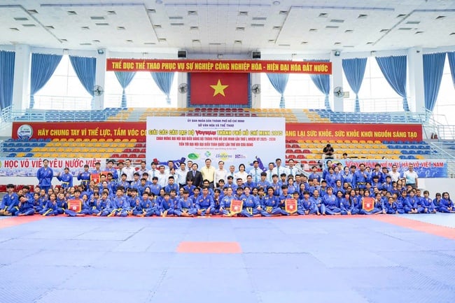 150 vận động viên tranh tài Giải các CLB VOVINAM TP.HCM 2025 - Ảnh 3.