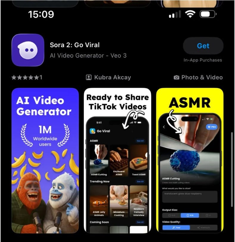 Aplikasi Sora 2 palsu membanjiri App Store di seluruh dunia - foto 4