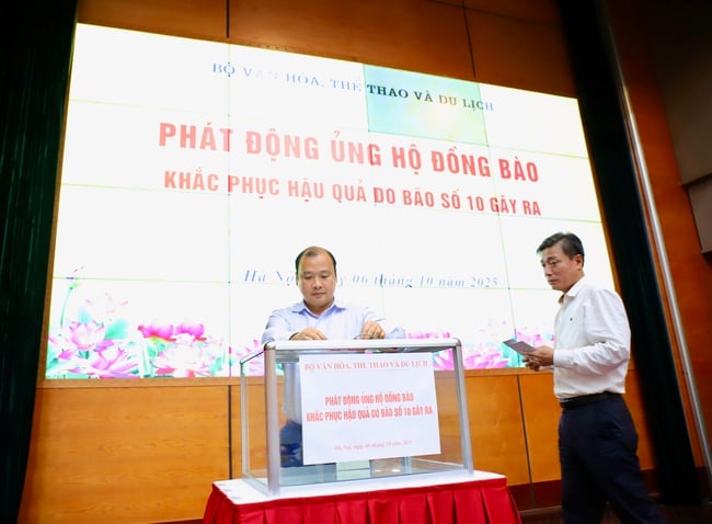 Bộ VHTTDL phát động quyên góp, ủng hộ đồng bào bị thiệt hại do bão số 10 - Ảnh 3.