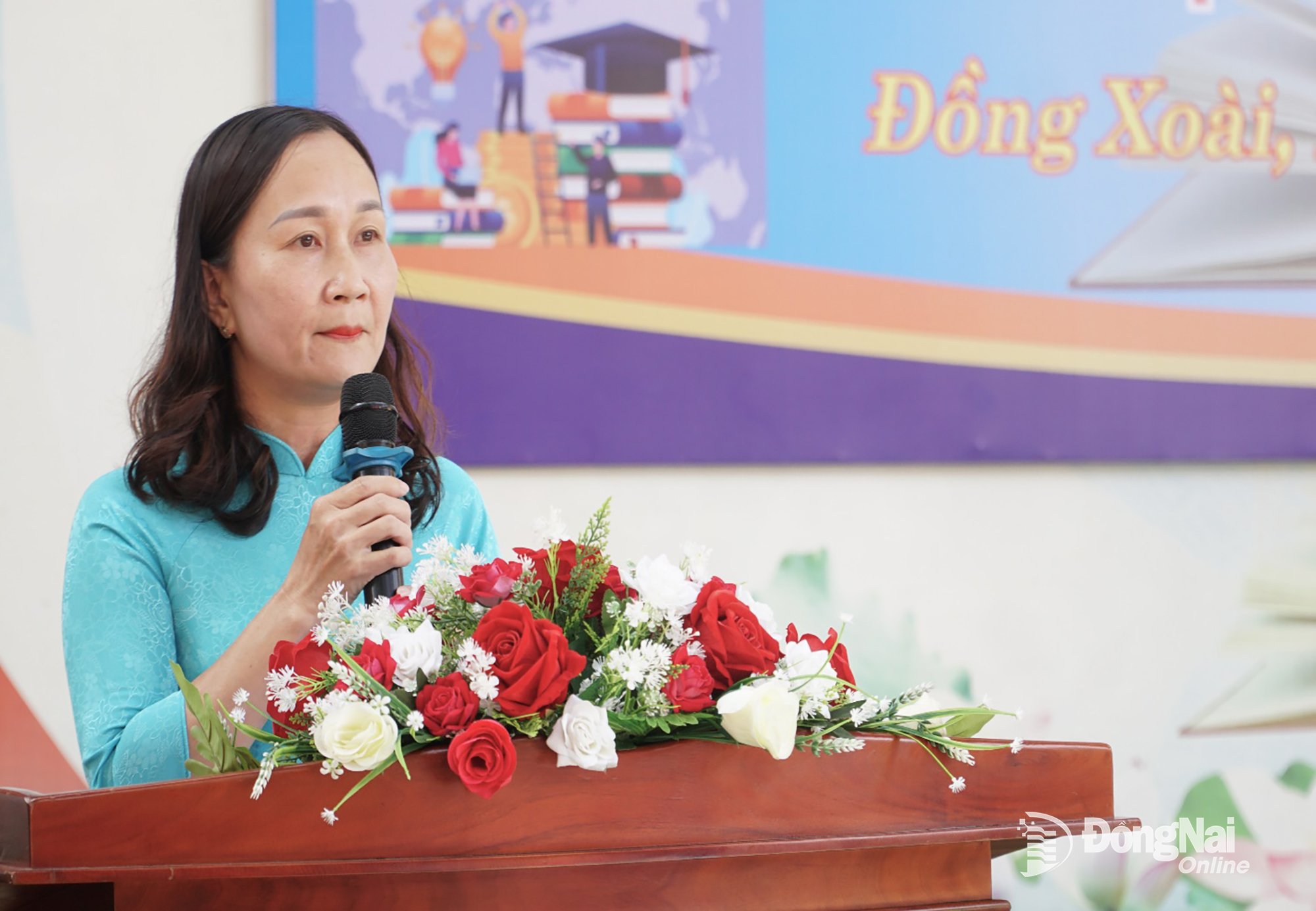 Die stellvertretende Vorsitzende des Bezirksvolkskomitees, Nguyen Thi Bich Thuan, Leiterin des Organisationskomitees, hat die Lifelong Learning Response Week 2025 ins Leben gerufen.