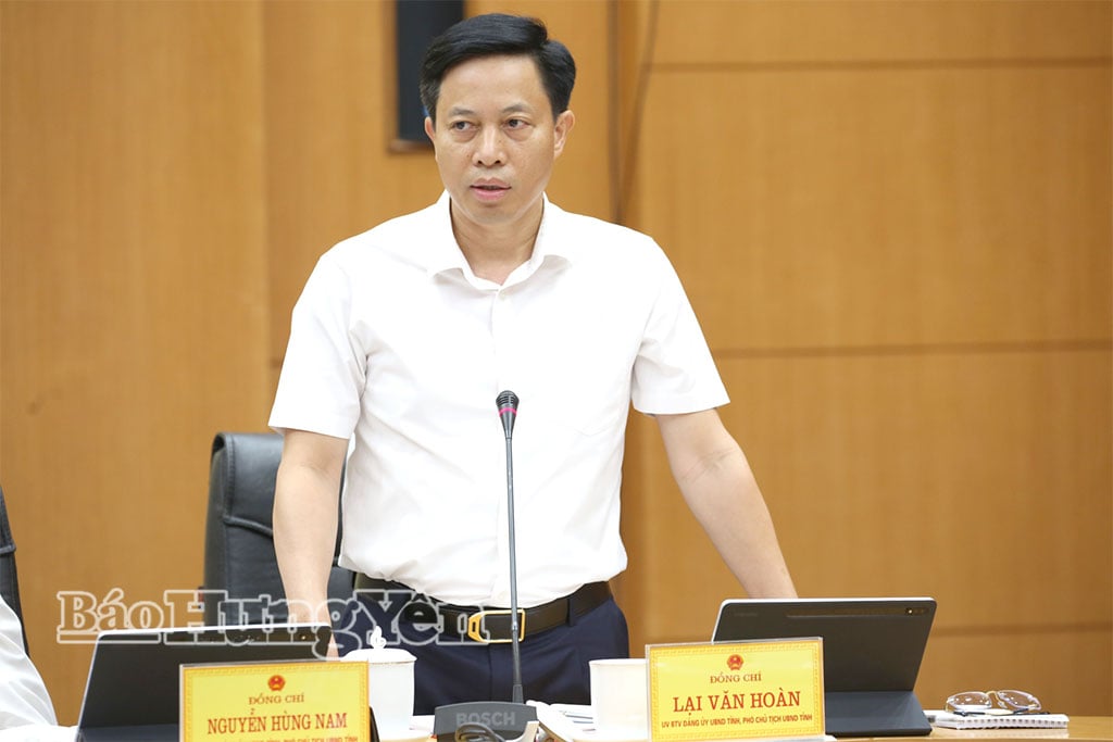 Comrade Lai Van Hoan, Vice Chairman of the Provincial People's Committee spoke at the meeting.