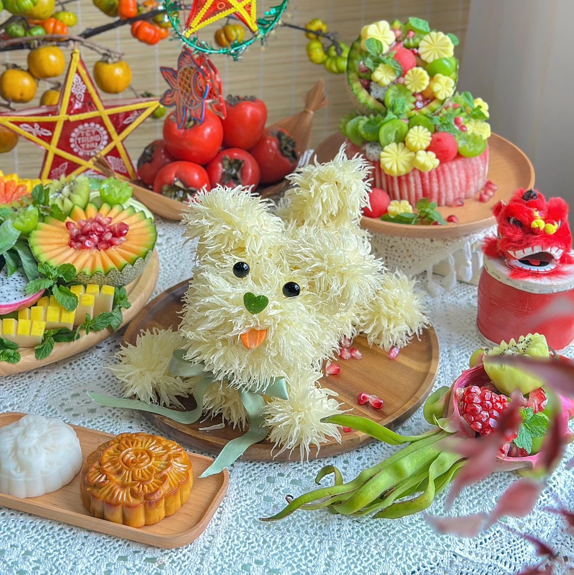 Good mother makes beautiful Mid-Autumn Festival tray, netizens enthusiastically ask for secret - Photo 1.