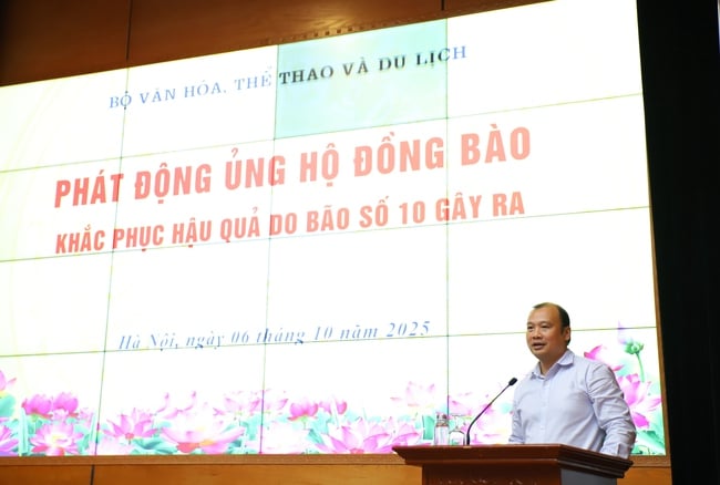Bộ VHTTDL phát động quyên góp, ủng hộ đồng bào bị thiệt hại do bão số 10 - Ảnh 2.