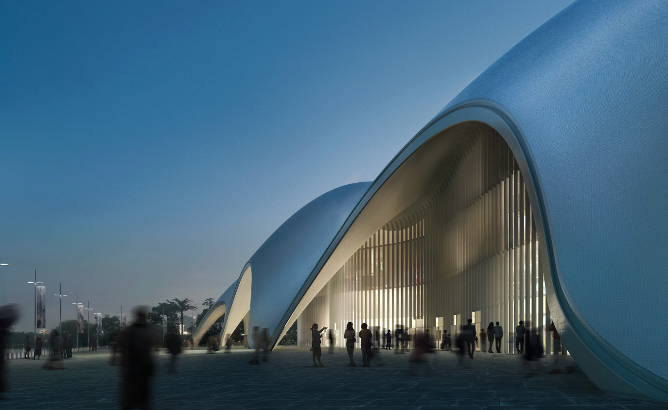 Phối cảnh độc đáo của nhà hát Opera rộng gần 20ha giáp hồ Tây