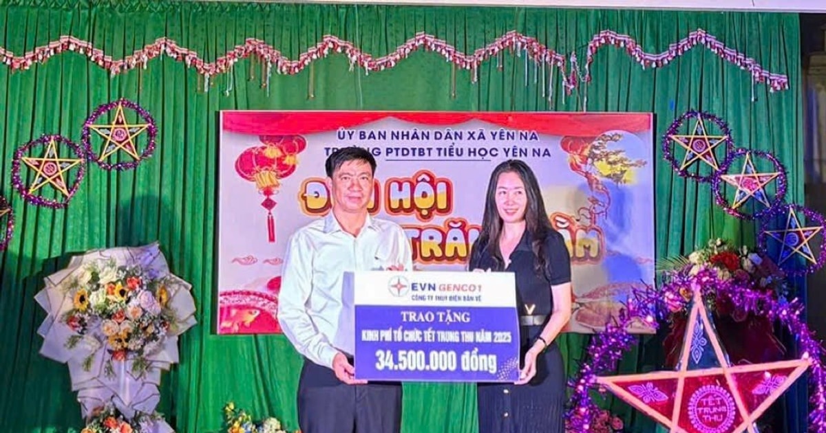 Công ty Thuỷ điện Bản Vẽ vui Tết Trung thu cùng thiếu nhi Sơn Lâm và Yên Na