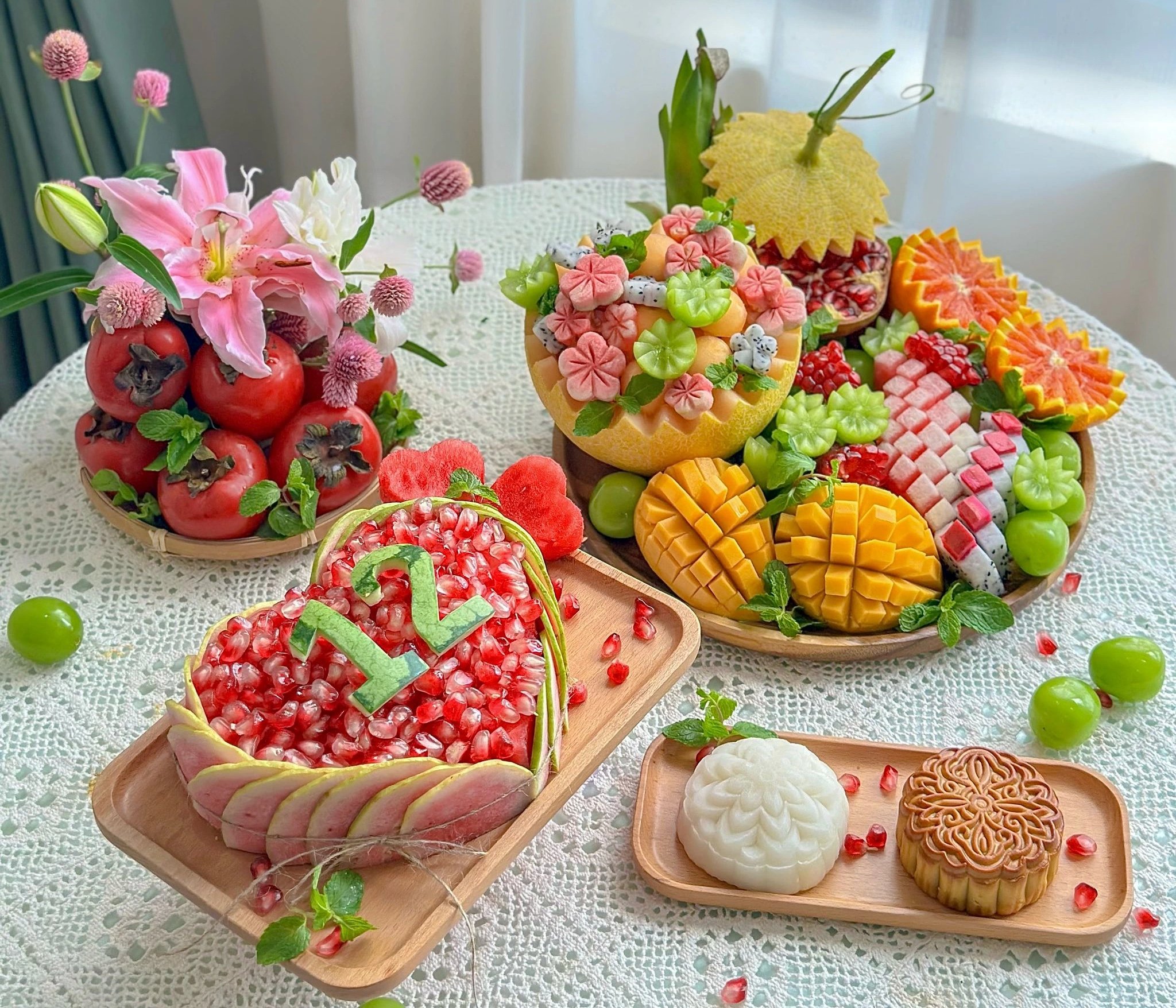 Good mother makes beautiful Mid-Autumn Festival tray, netizens enthusiastically ask for secret - Photo 2.