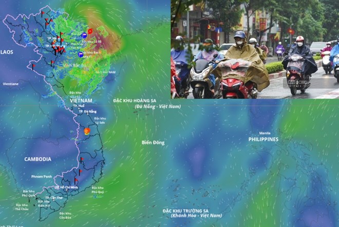 ストームN°11マトモは、レベル10の風で地球に触れ、10月7日の夜まで大雨を引き起こします。