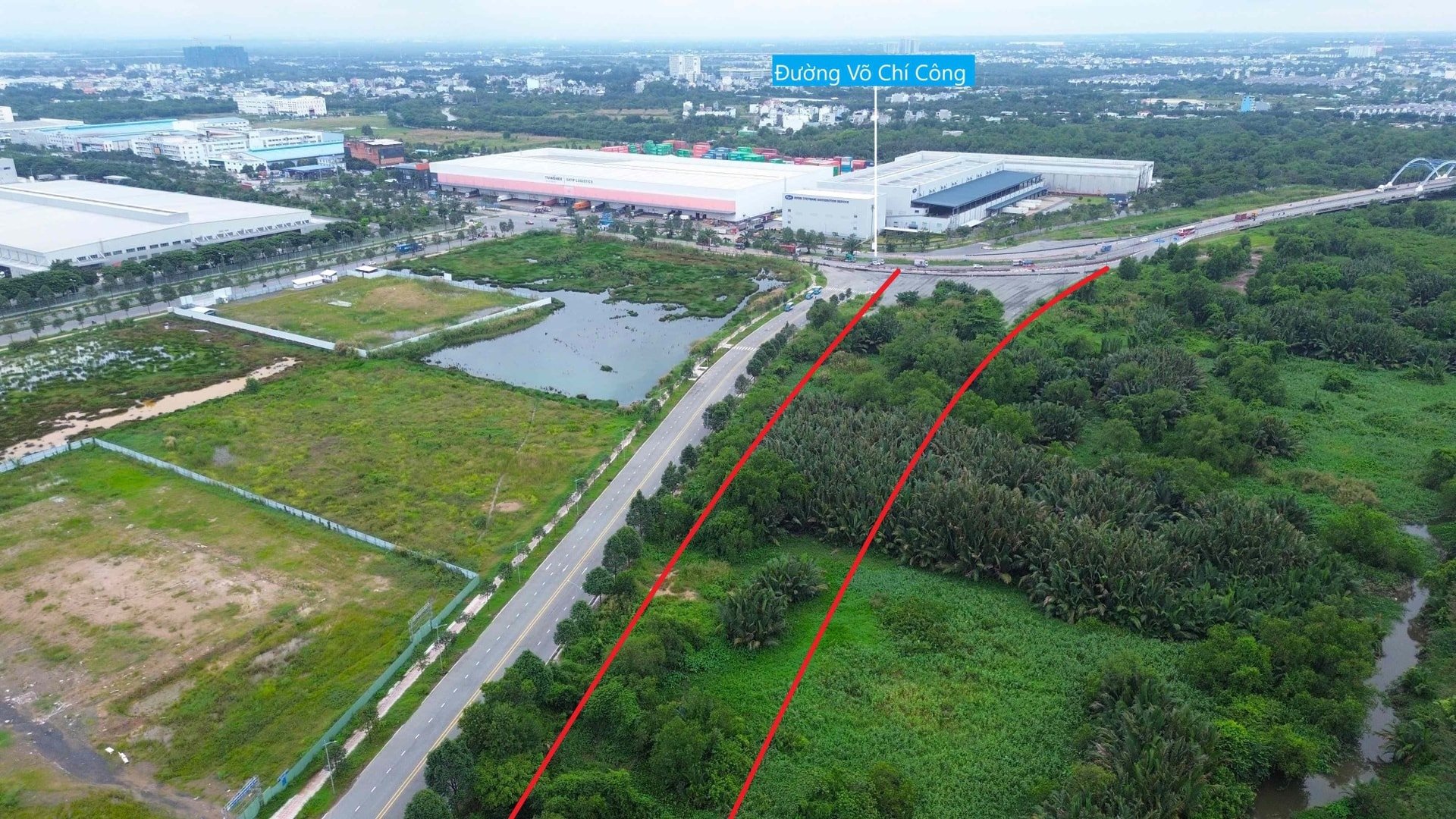 มุมมองแบบพาโนรามาของส่วนที่ไม่มีการปิดถนนวงแหวนนครโฮจิมินห์ 2