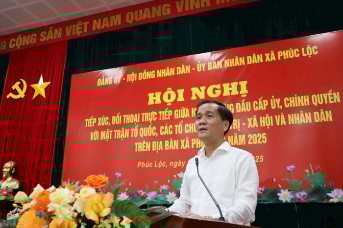 Lãnh đạo xã Phúc Lộc đối thoại trực tiếp với Nhân dân- Ảnh 4.