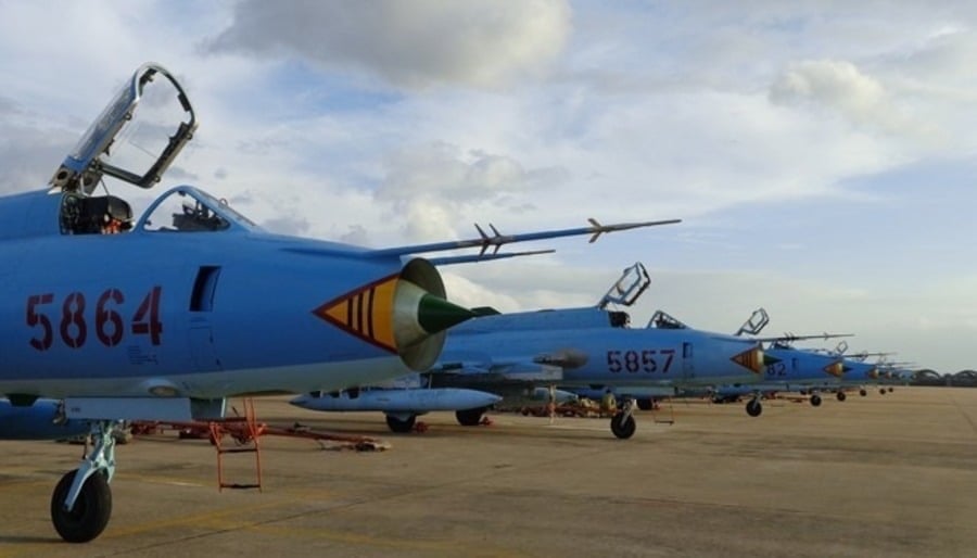 Un colț al aeroportului militar Thanh Son din Ninh Thuan.